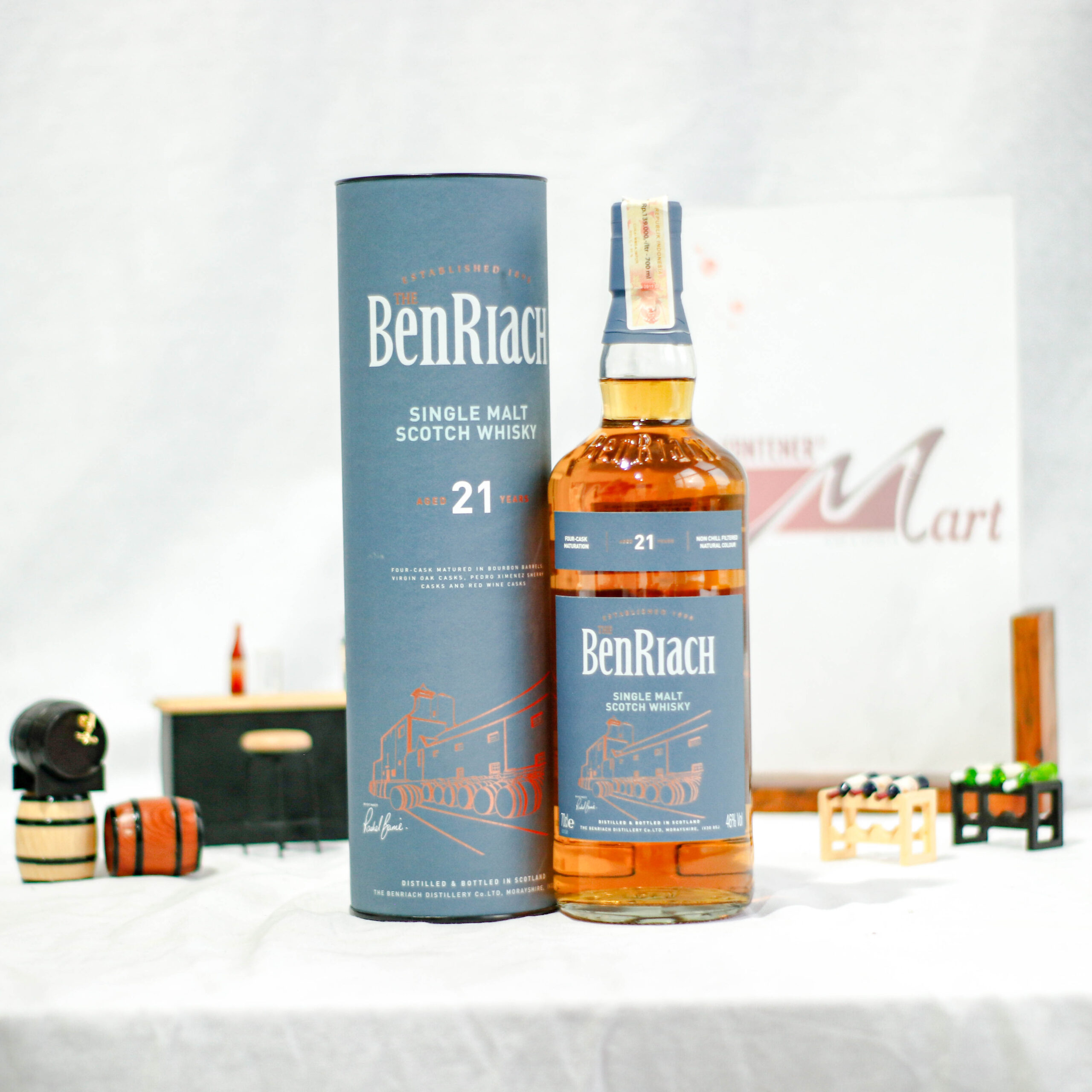 Benriach-21YO-1-scaled-1.jpg Benriach 21 Aged Years Speyside Single Malt Scotch Whisky - Image 1