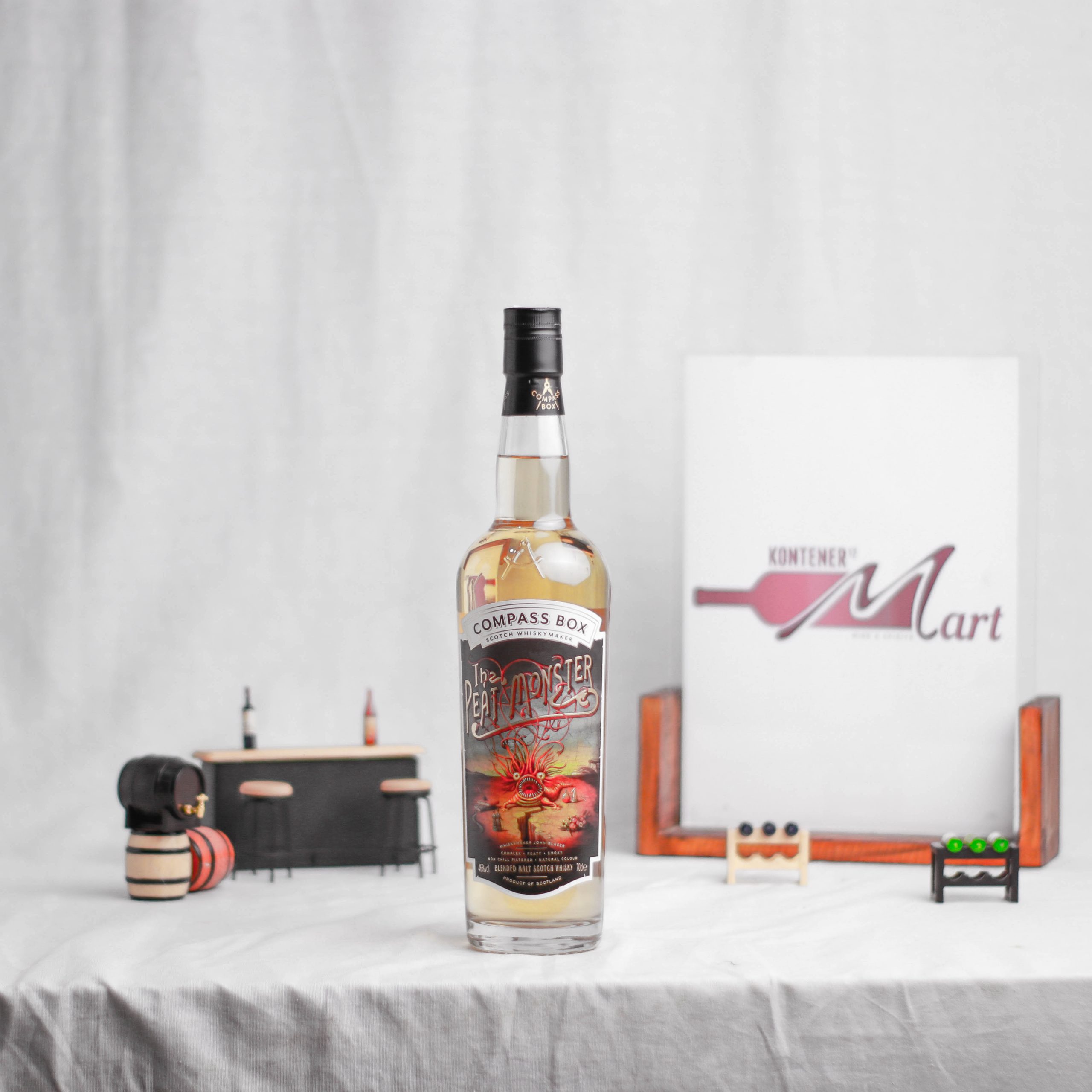COMPASS-BOX-THE-PEAT-MONSTER-scaled-1.jpg Compass Box The Peat Monster Blended Malt Scotch Whisky - Image 1