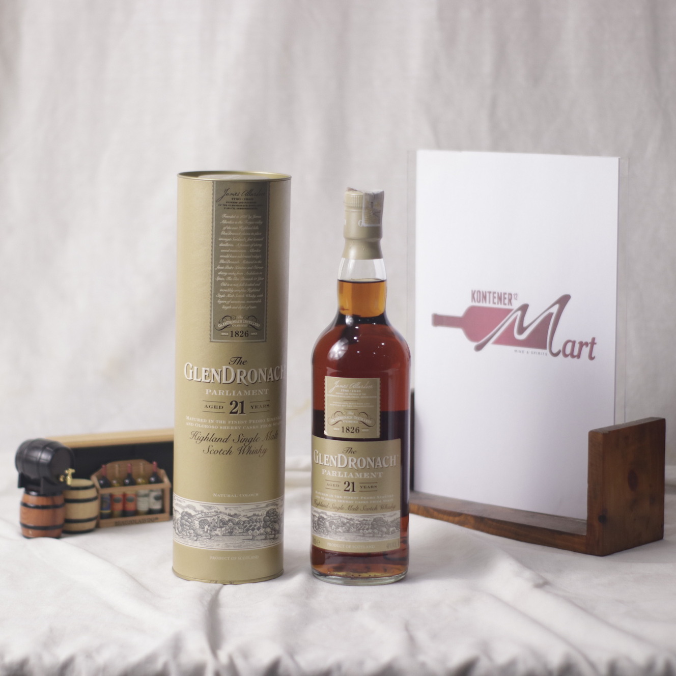 GLENDRONACH-21-YO.jpg Glendronach 21 Aged Years Parliament Highland Single Malt Scotch Whisky - Image 1