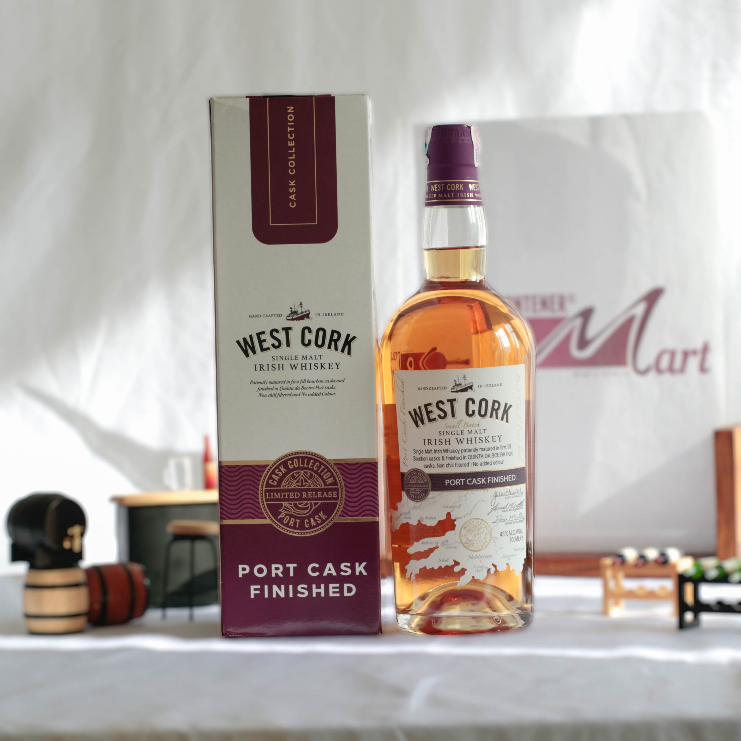 West-Cork-Port-Cask-scaled-1.jpg West Cork Port Cask Finished Single Malt Irish Whiskey - Image 1